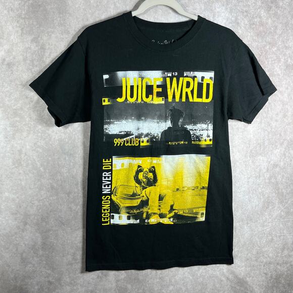 Juice Wrld Legends Never‎ Die Shirt Mens Small Black Graphic Travis Scott Rap - Picture 1 of 6